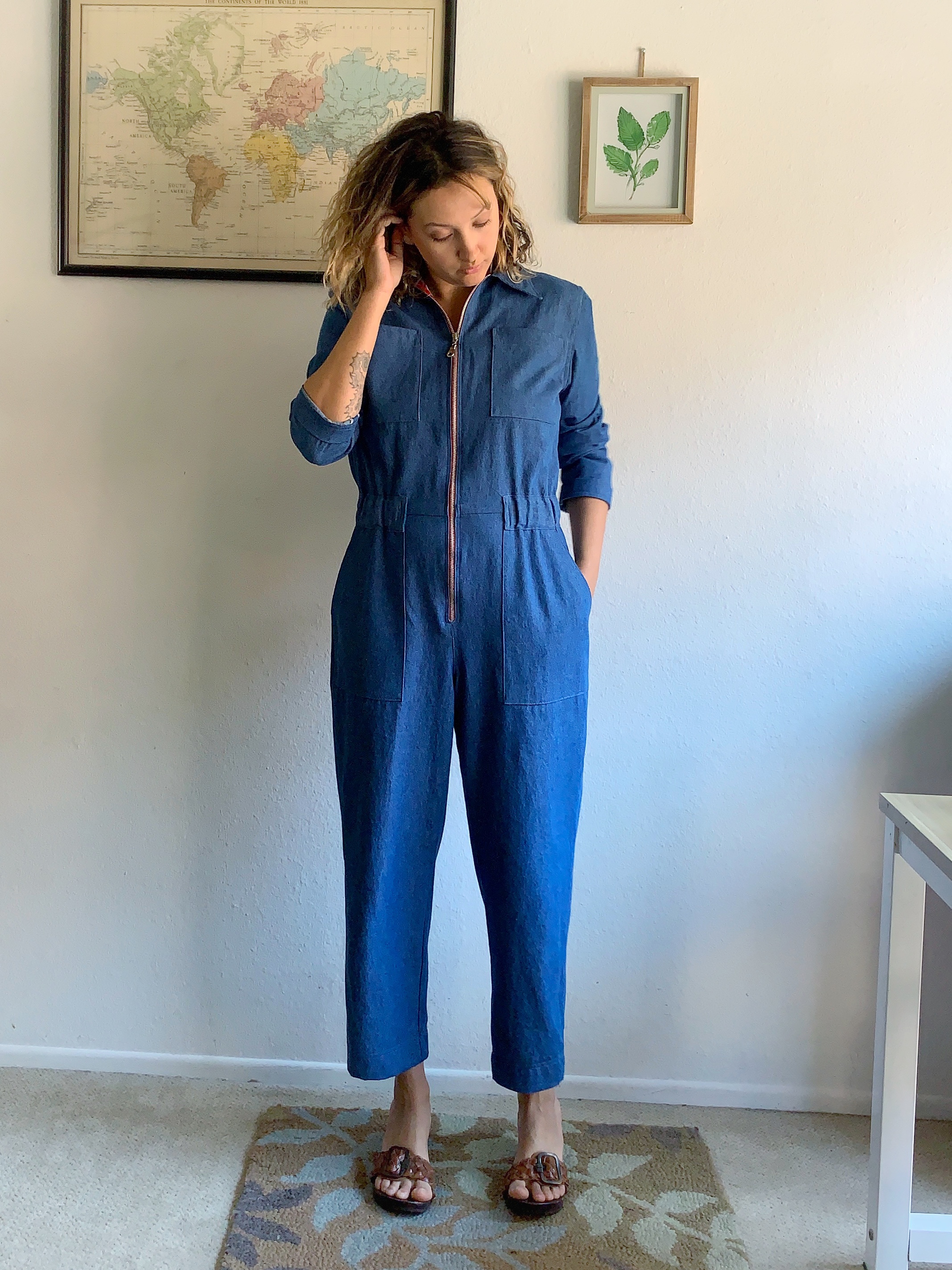 the great cropped boiler suit