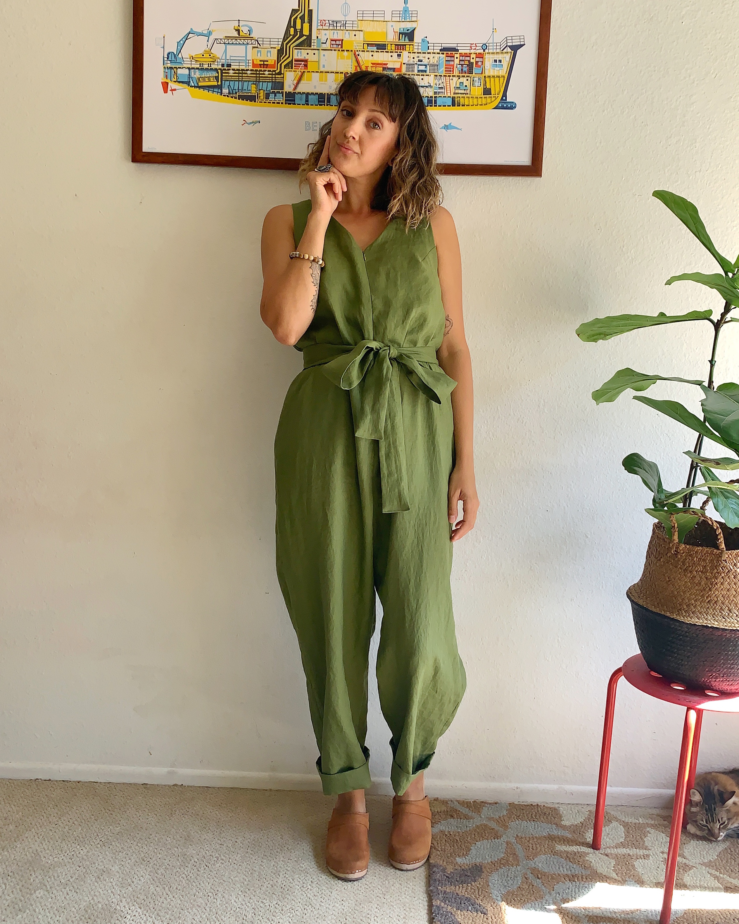 old navy chambray jumpsuit